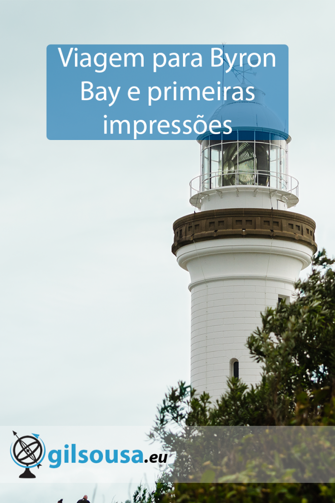 Viagem para Byron Bay e primeiras impressões