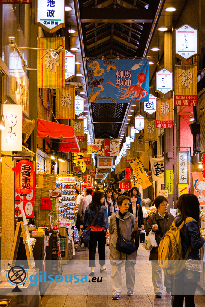 Gion e o Mercado de Comida de Nishiki