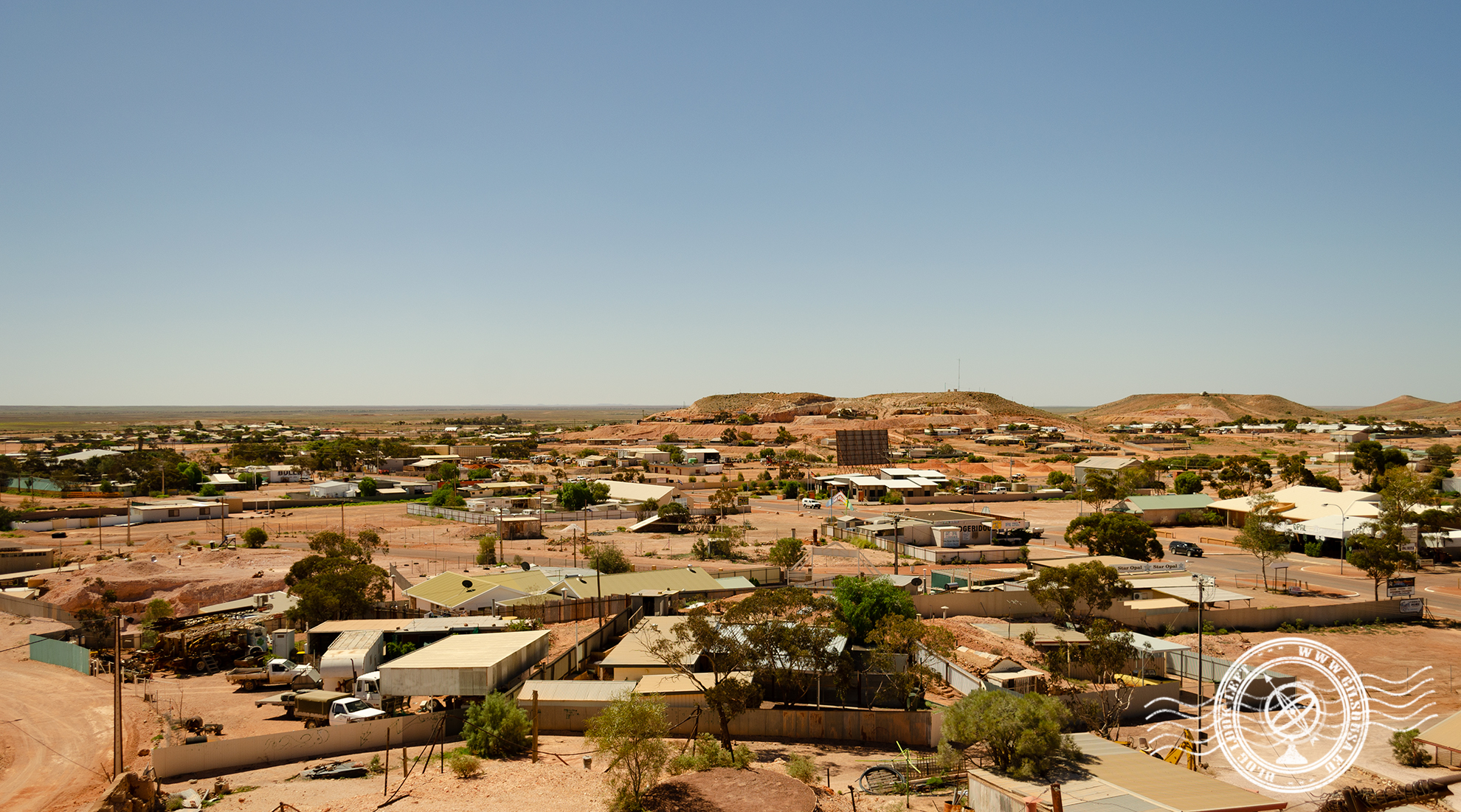 Coober Pedy, cidade mineira de opalas no centro da Austrália