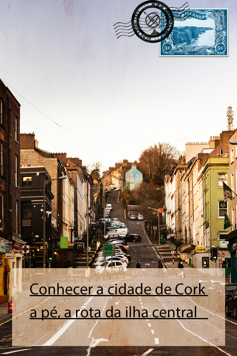 Conhecer a cidade de Cork a pé, a rota da ilha central