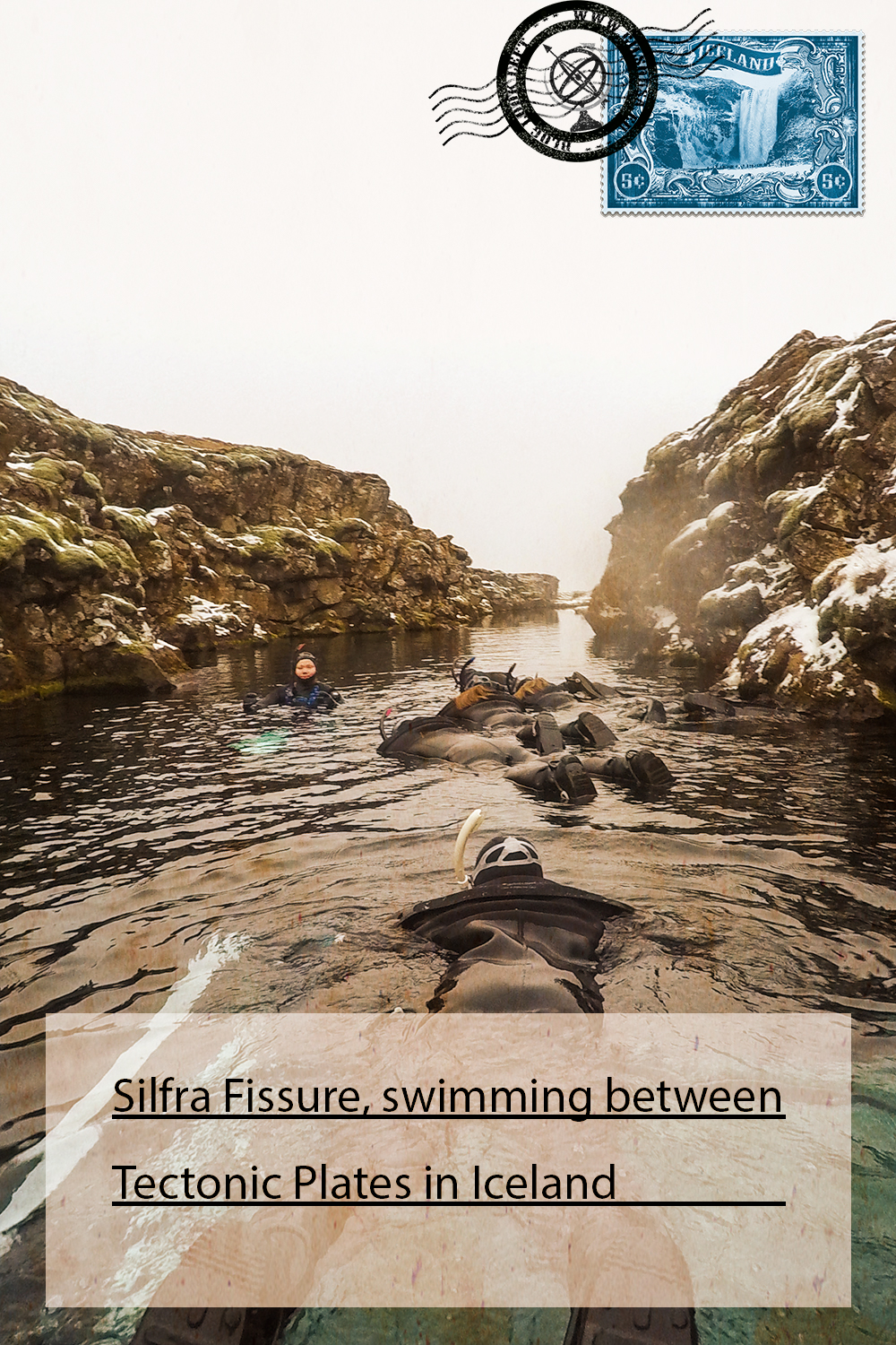 Silfra Fissure, swimming between Tectonic Plates in Iceland