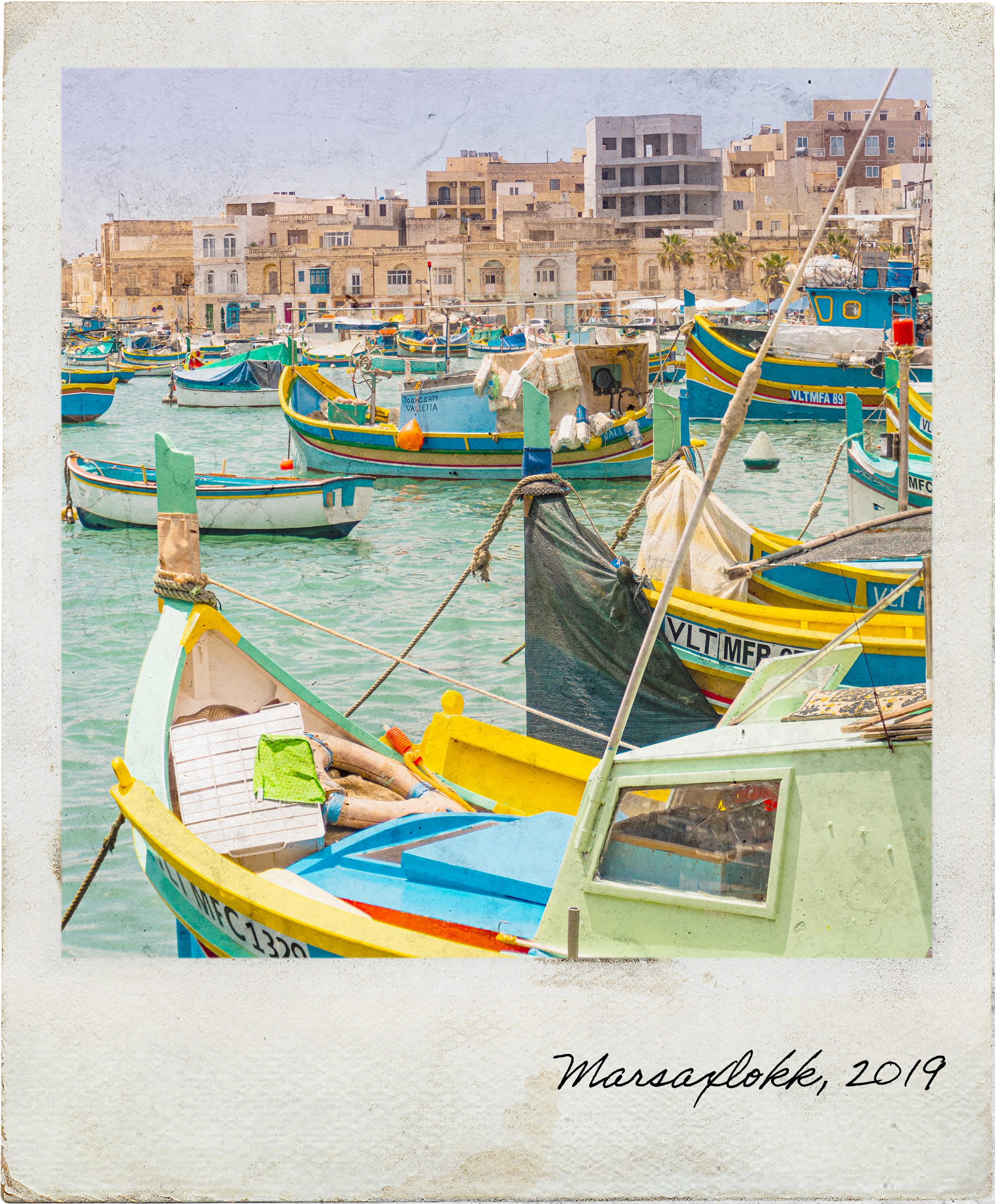 Fishing boats in Marsaxlokk Bay